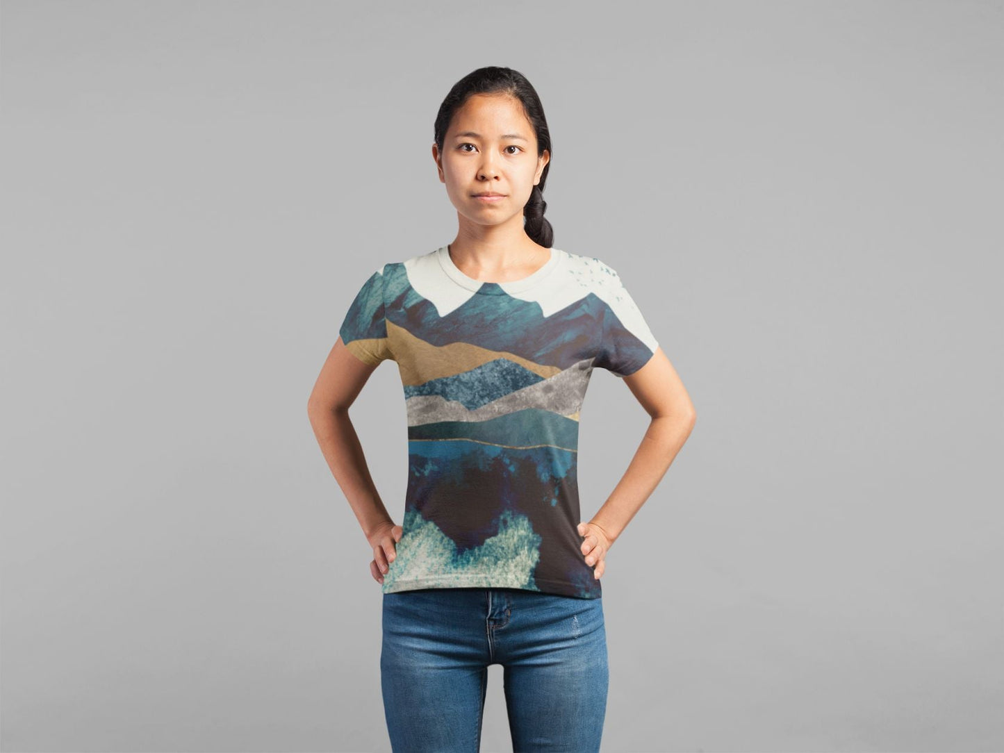 Blue Mountain Reflection Classic Sublimation Women's T-Shirt