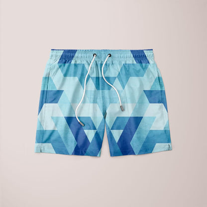 Blue Pattern 3 Shorts