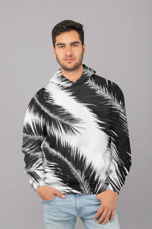 Boemian palms jungle pattern UNISEX Sublimation Hoodie