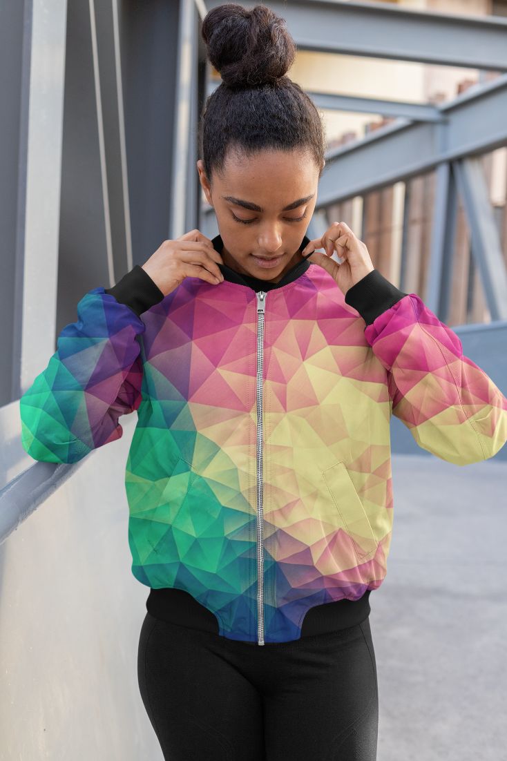 Color Bomb 3 Bomber Jacket