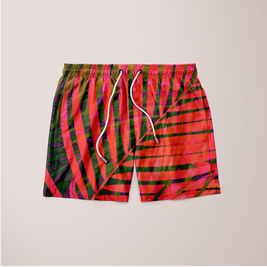 Colorful Tropical Leaves no4 Shorts