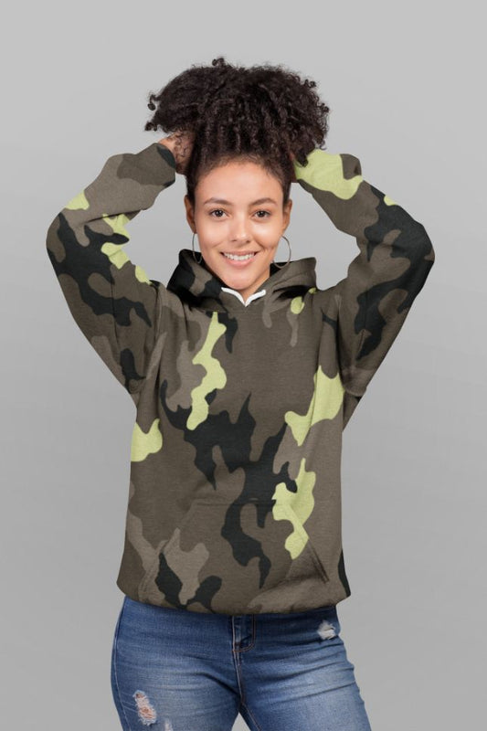 Camo pattern UNISEX Sublimation Hoodie