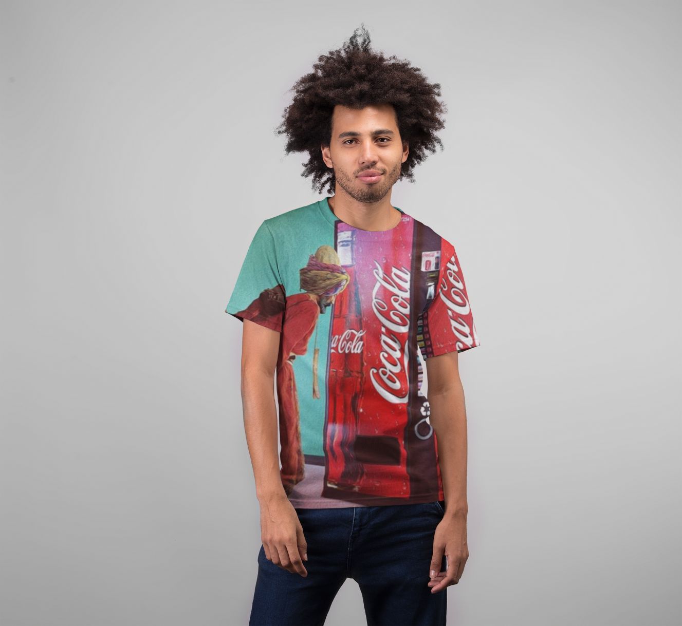 Coca cola Premium Sublimation Adult T-Shirt