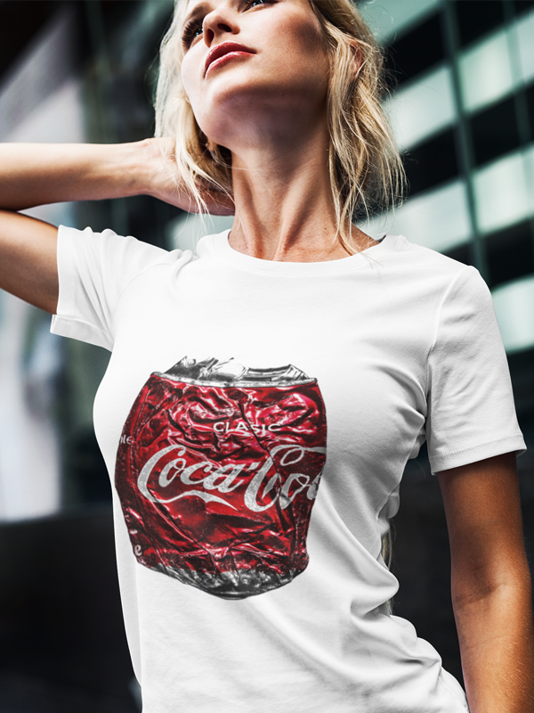 Coke Can Flatten  Women T-shirt