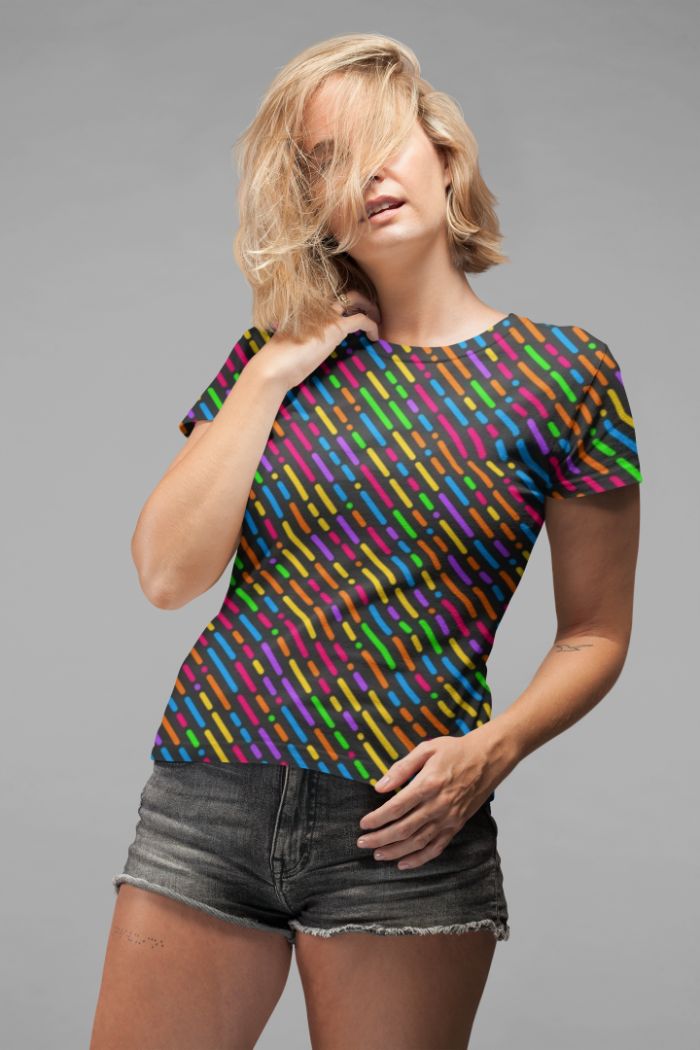 Colourful Rain 3 Classic Sublimation Women's T-Shirt