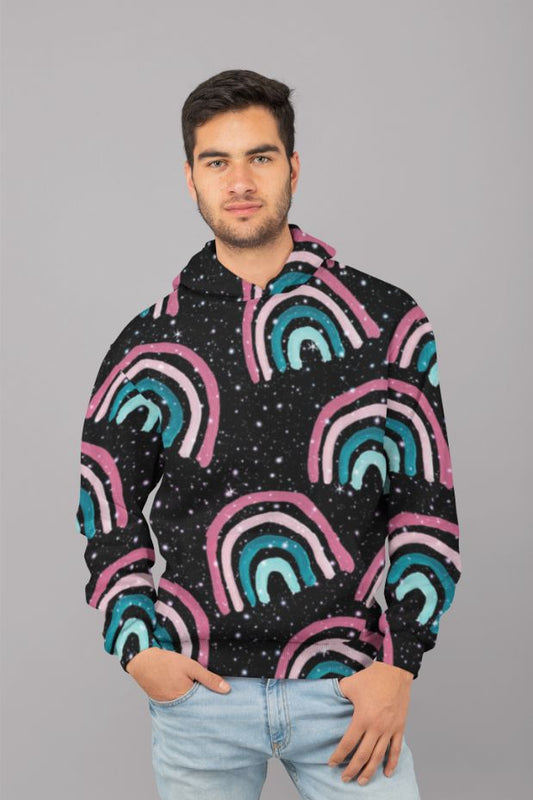 Cosmic Rainbow Night Dream UNISEX Sublimation Hoodie