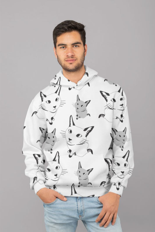 Cute Cat Patternl UNISEX Sublimation Hoodie