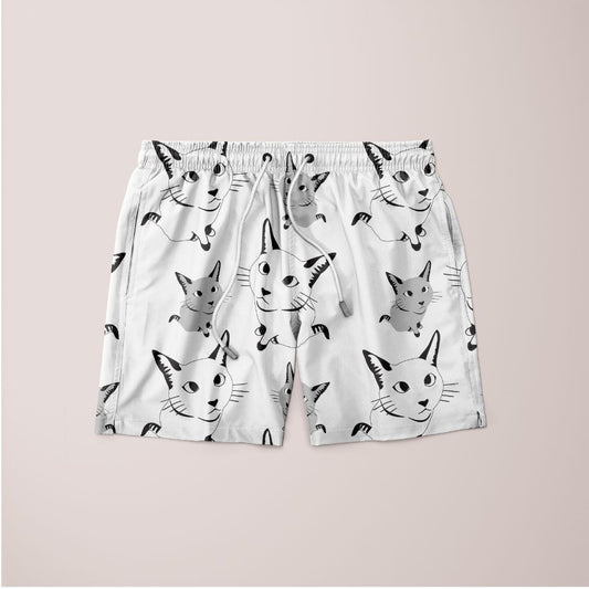 Cute Cat Pattern Shorts