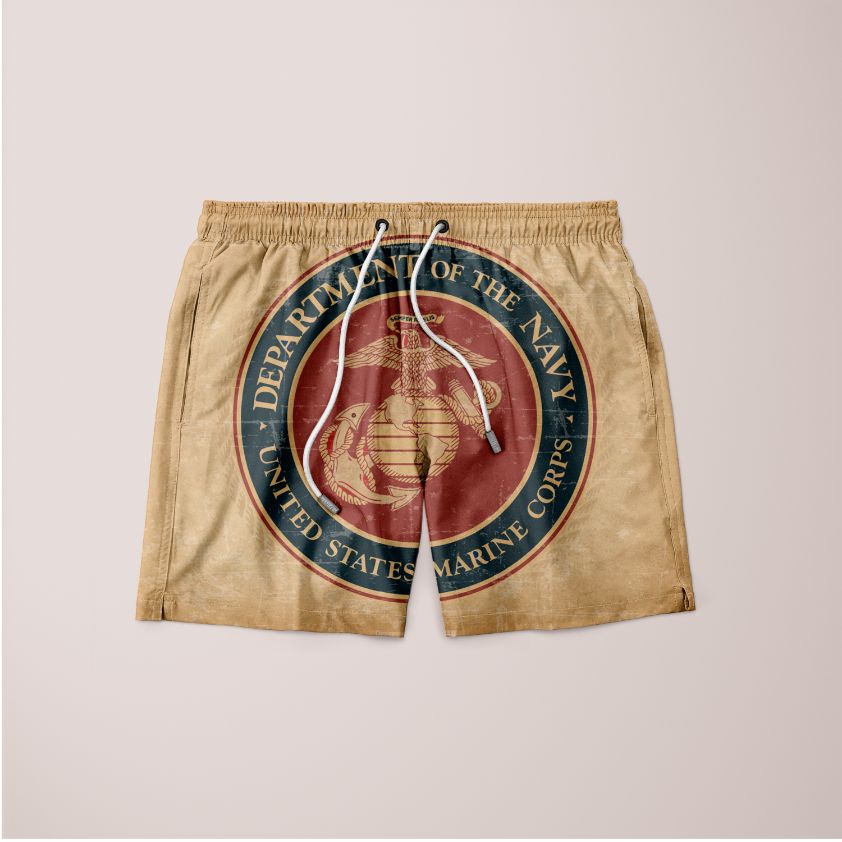 DD-Marine Corps Grunge Seal Shorts