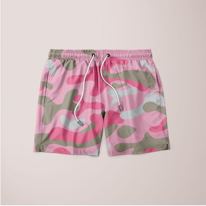 Dark Pink Camo Shorts