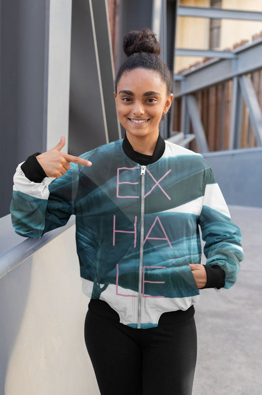 EXHALE Bomber Jacket