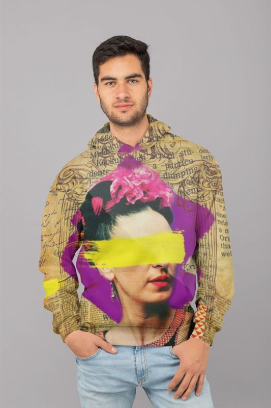 Frida Kahlo-Collage Art UNISEX Sublimation Hoodie