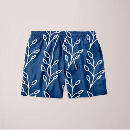 Feeling of lightness Pattern - Blue Poster Shorts