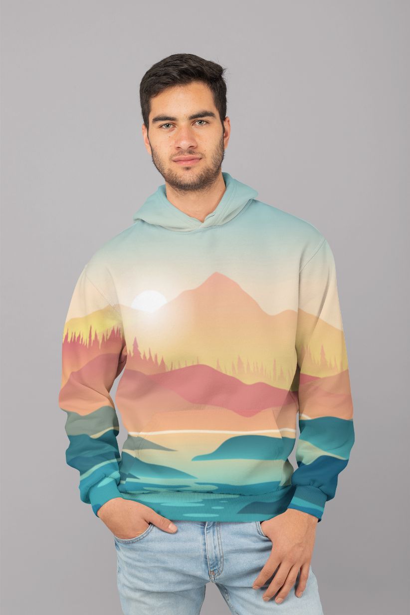 First PersonKayak-01 UNISEX Sublimation Hoodie