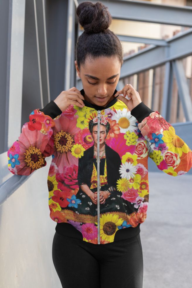 Flower Frida Bomber Jacket