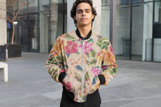 Flower Painting  3 Bomber Jacket