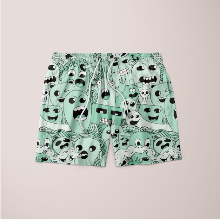 Ghost Pattern Shorts