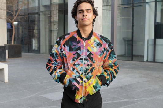 Graphic Pattern (9) Bomber Jacket