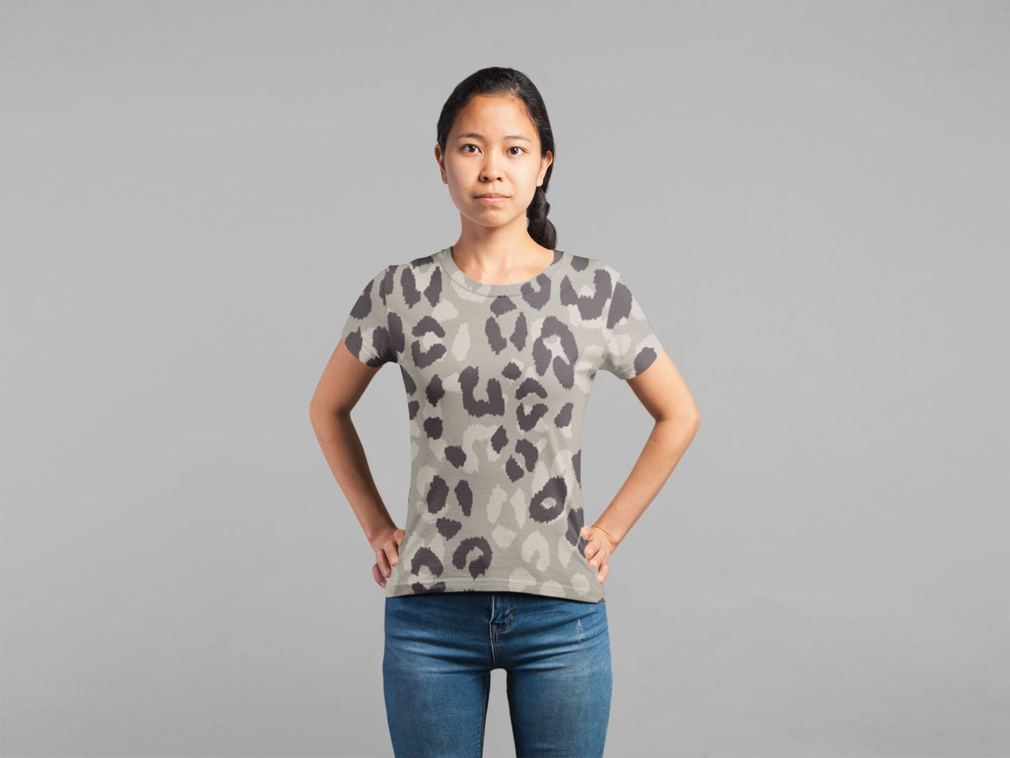 Leopard Pattern Classic Sublimation Women's T-Shirt