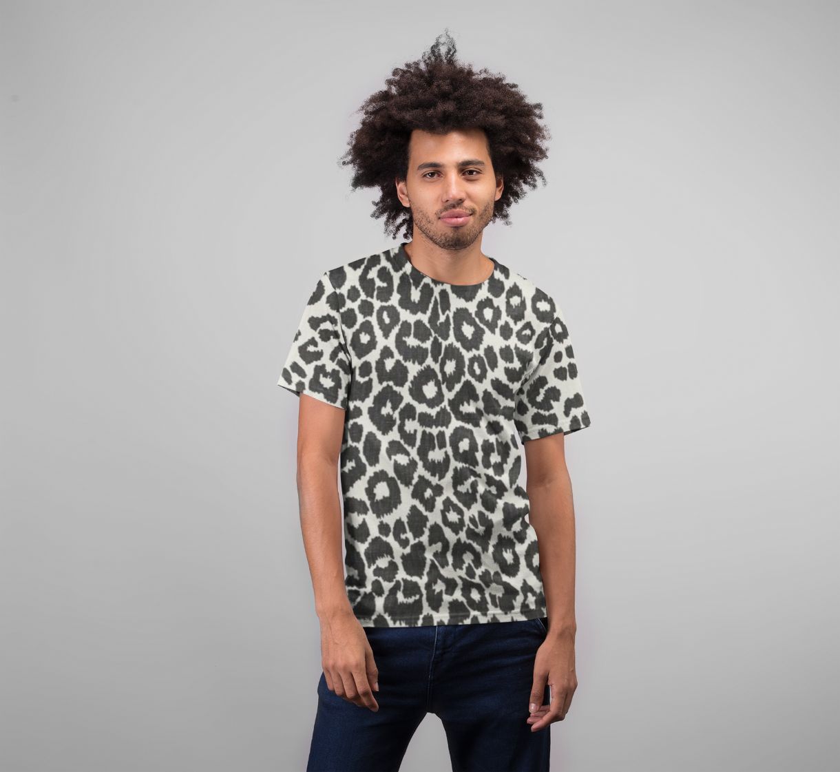 Leopard Pattern (1) Premium Sublimation Adult T-Shirt