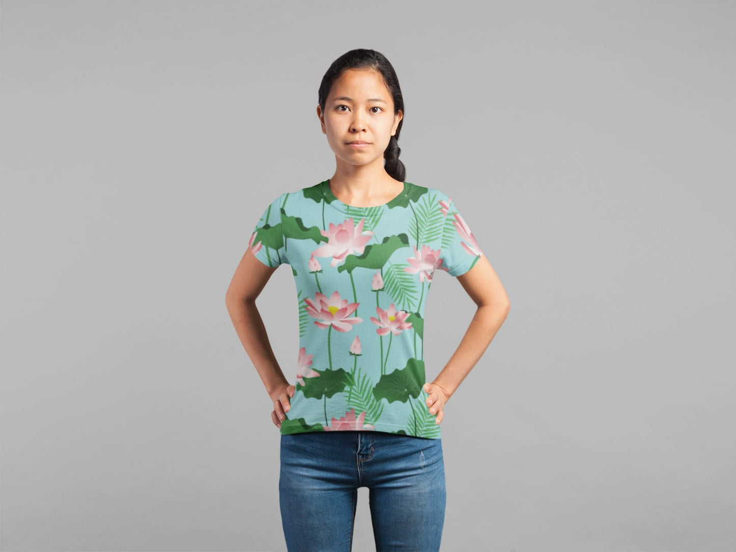 Lotus Love II Poster (1) Classic Sublimation Women's T-Shirt