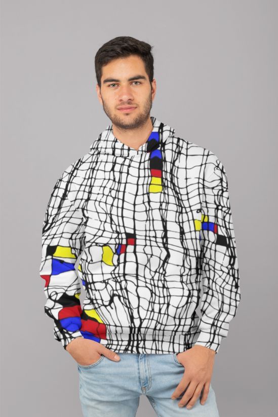 Mondrian 3 UNISEX Sublimation Hoodie