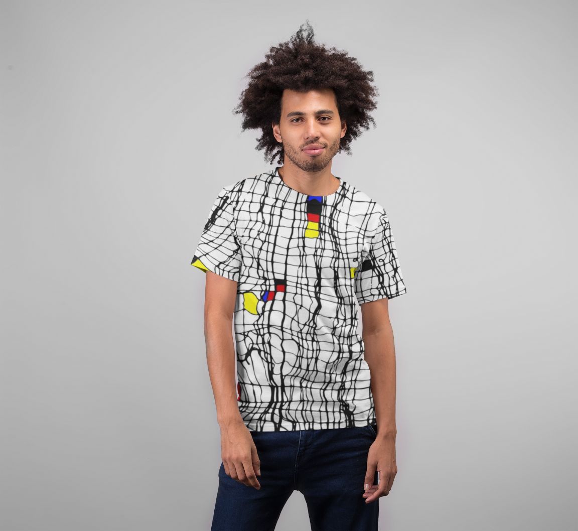 Mondrian 3 Premium Sublimation Adult T-Shirt