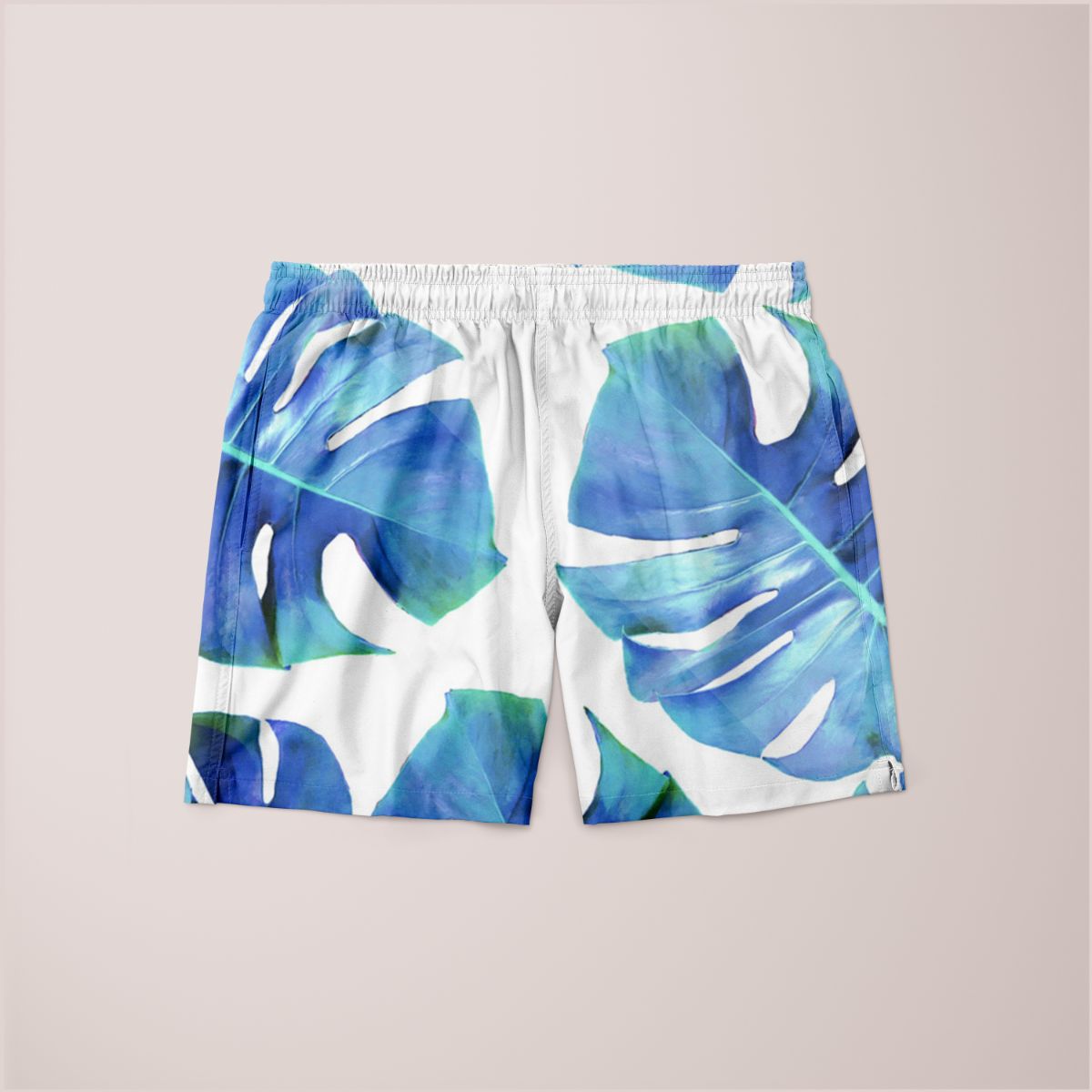 Monstera Exotica-Azure Shorts