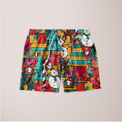 Merry Christmas pattern Poster Shorts