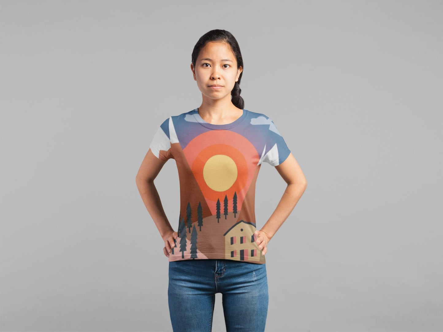 Military Scene Classic Sublimation Women's T-Shirt