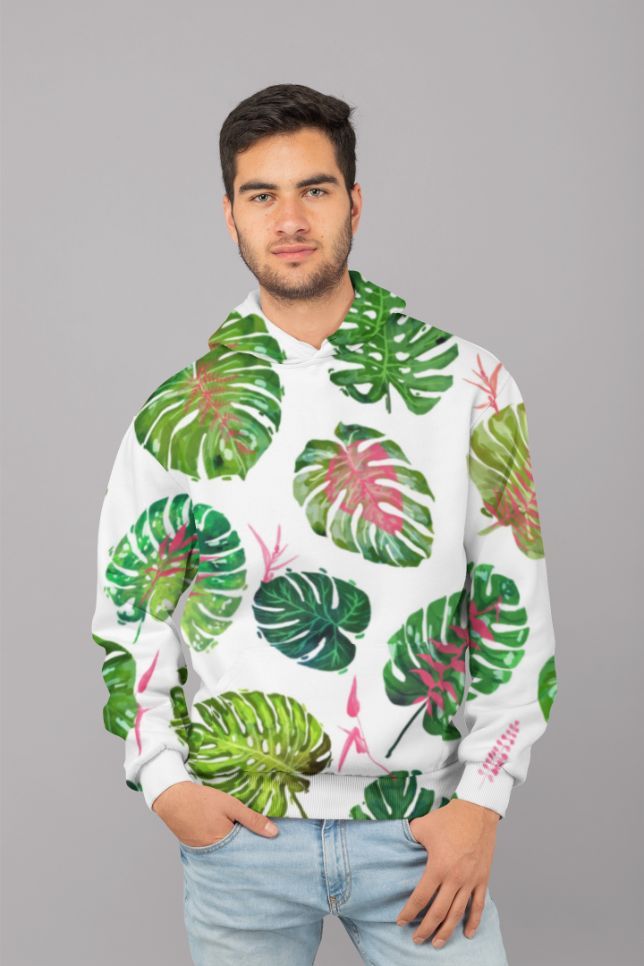 Monstera Love II Poster (2) UNISEX Sublimation Hoodie