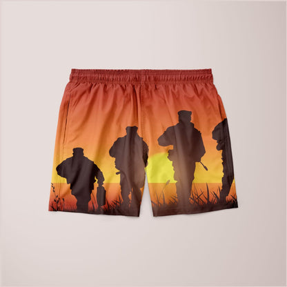 Navy Seal Training Silhouette Shorts