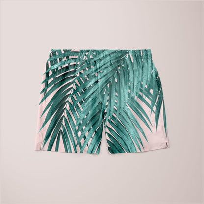 Palm Leaves Blush Vibes Shorts