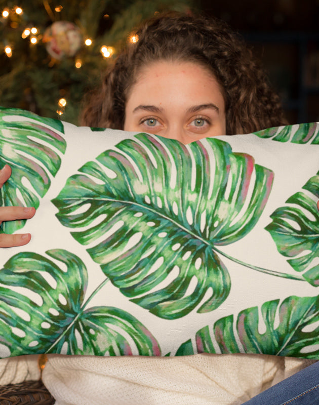 Palm Leaves Rectangle Pillow