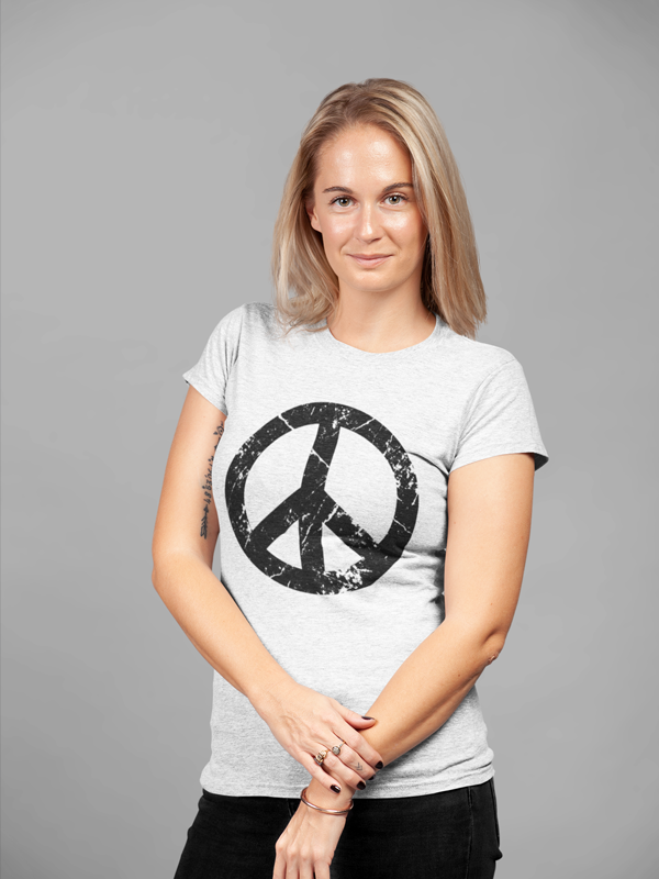 Peace Grunge Symbol Women T-shirt