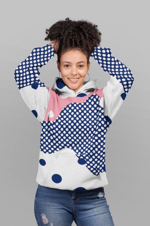 Polka dots 3 UNISEX Sublimation Hoodie