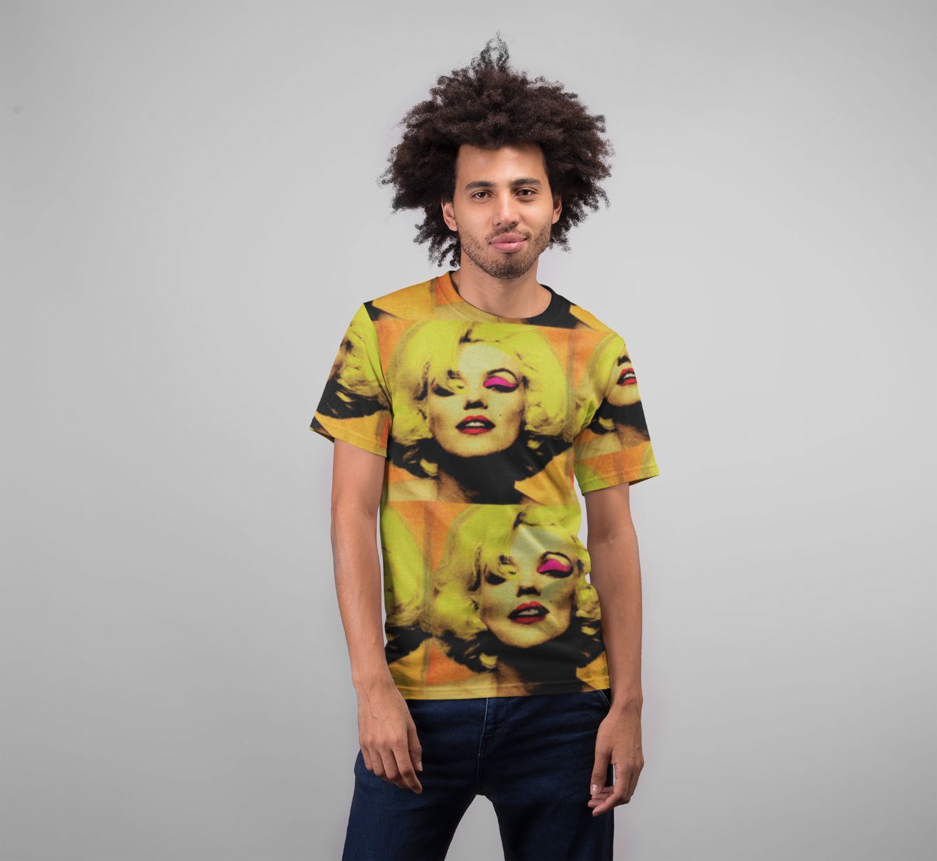 Pop Art Monroe Premium Sublimation Adult T-Shirt