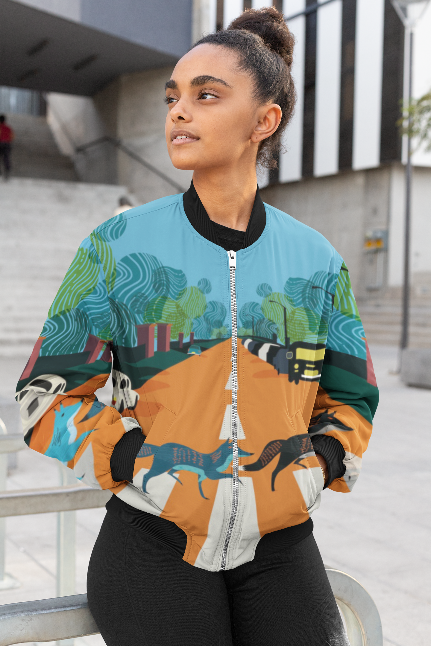 Abbey Road Foxes London Female Bomber Jacket