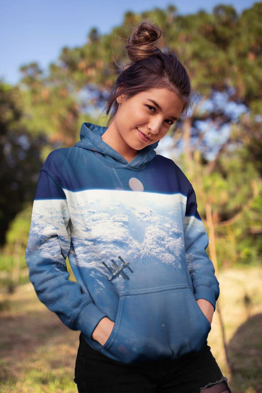 Above the Moon Female Sublimation Hoodie