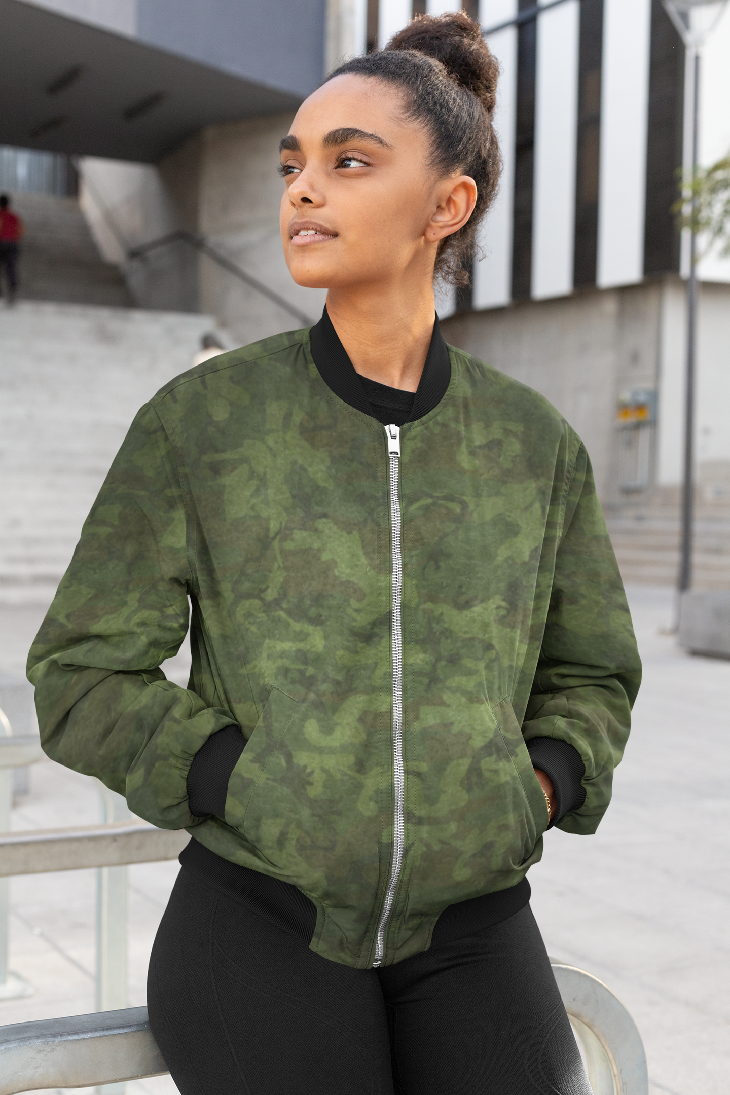 Alpine Army Female Bomber Jacket