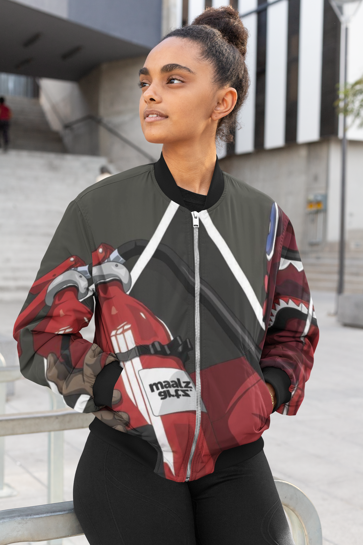 Alpine Character Female Bomber Jacket