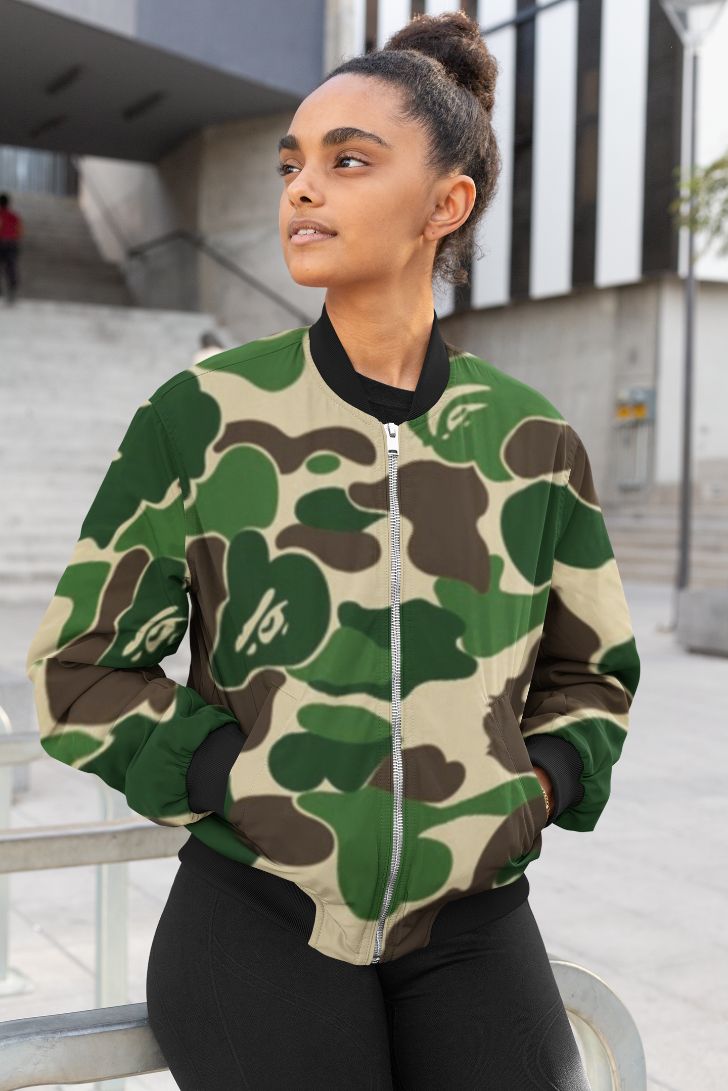 Army Dots Camofludge Female Bomber Jacket