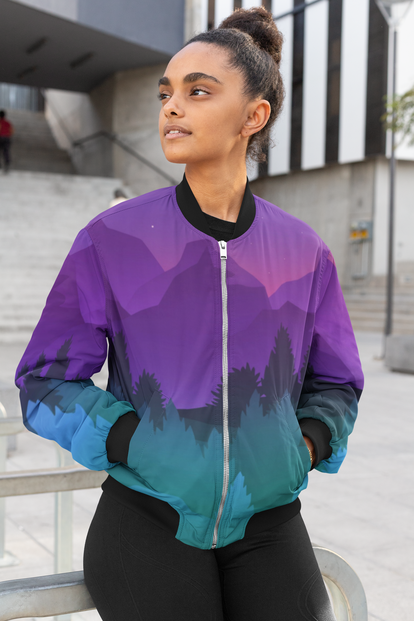 Awe Scene Female Bomber Jacket