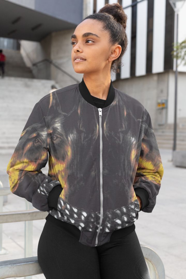 Dog Art Female Bomber Jacket