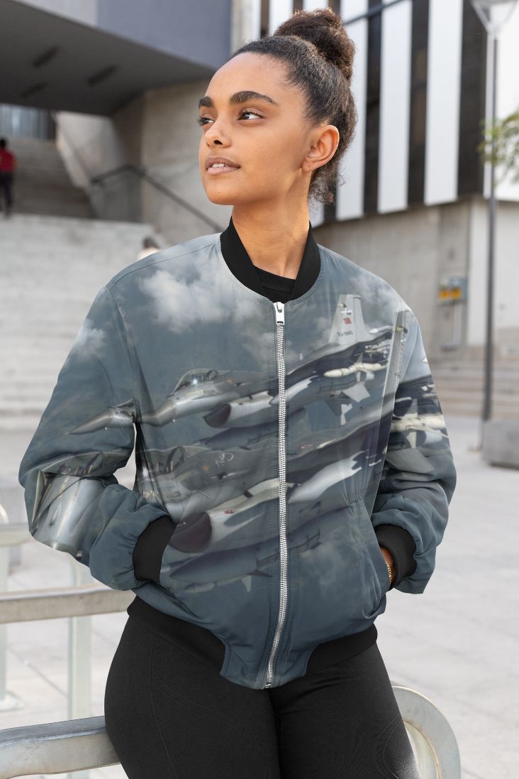 Jet Fighter Female Bomber Jacket