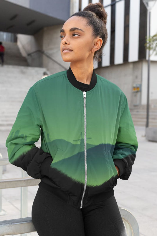 Magical Enviorment Female Bomber Jacket