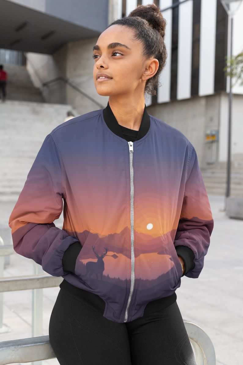 Magical Evening Female Bomber Jacket