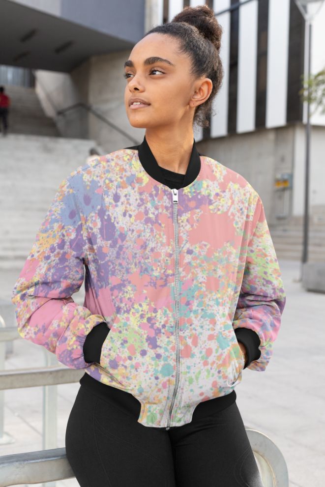 Magical Paint Female Bomber Jacket