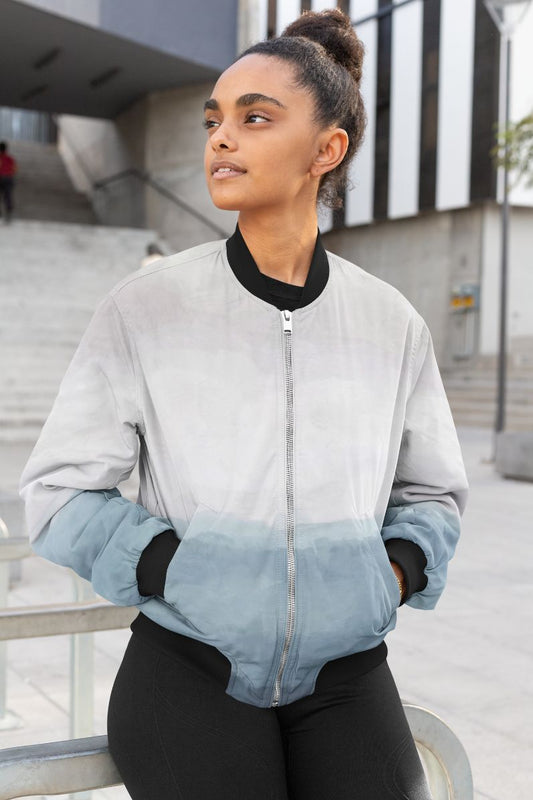 Misty Evening Female Bomber Jacket