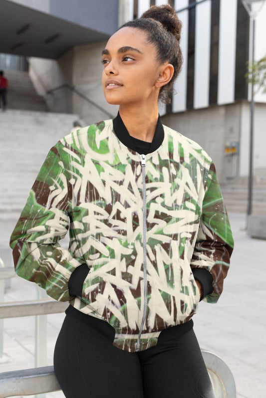 Nature. Female Bomber Jacket